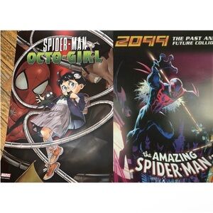 Spiderman BOTH posters Octo-Girl 2024 & 2099 Past & Future Spiderverse WOW